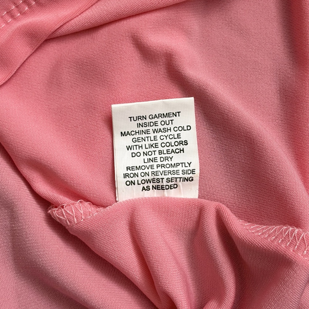 NWT NY Collection Lace Puff Sleeve Blouse Top Pink Romantic Petite Small PS - Picture 12 of 12